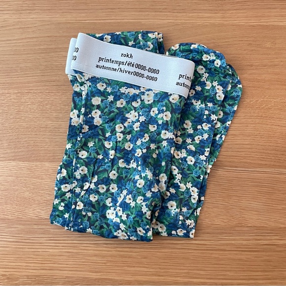 [NWOT] Rokh H&M Floral-print Tights 30 Denier - Picture 5 of 7